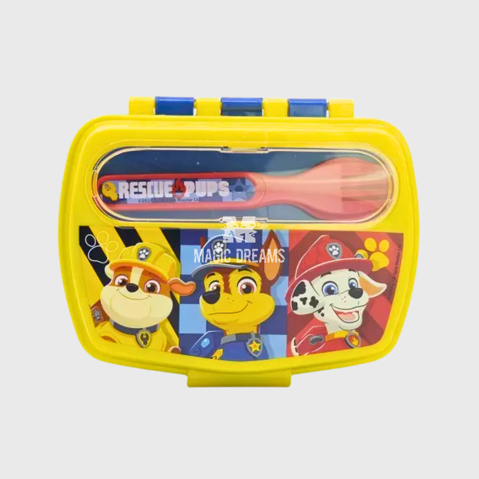 Sanduicheira de Plástico com Talheres Patrulha Pata