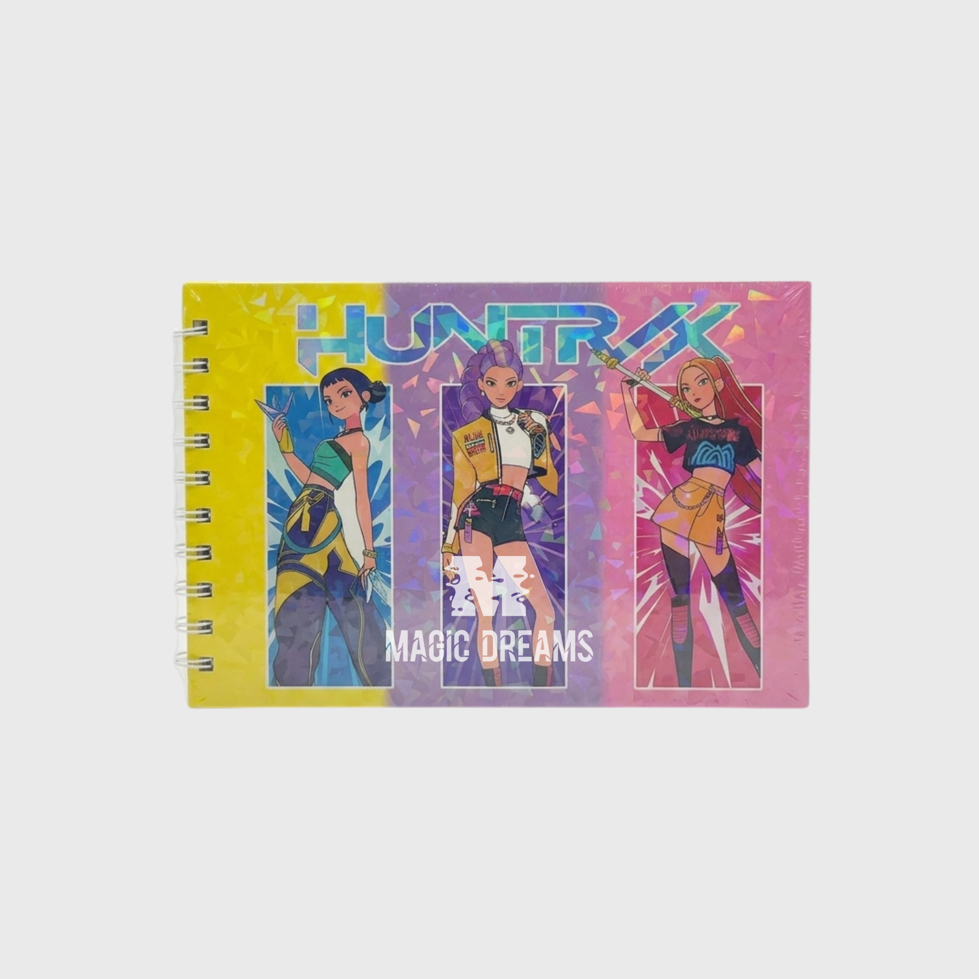 Livro de Colorir Huntrix Rumi, Mira e Zoey K-pop