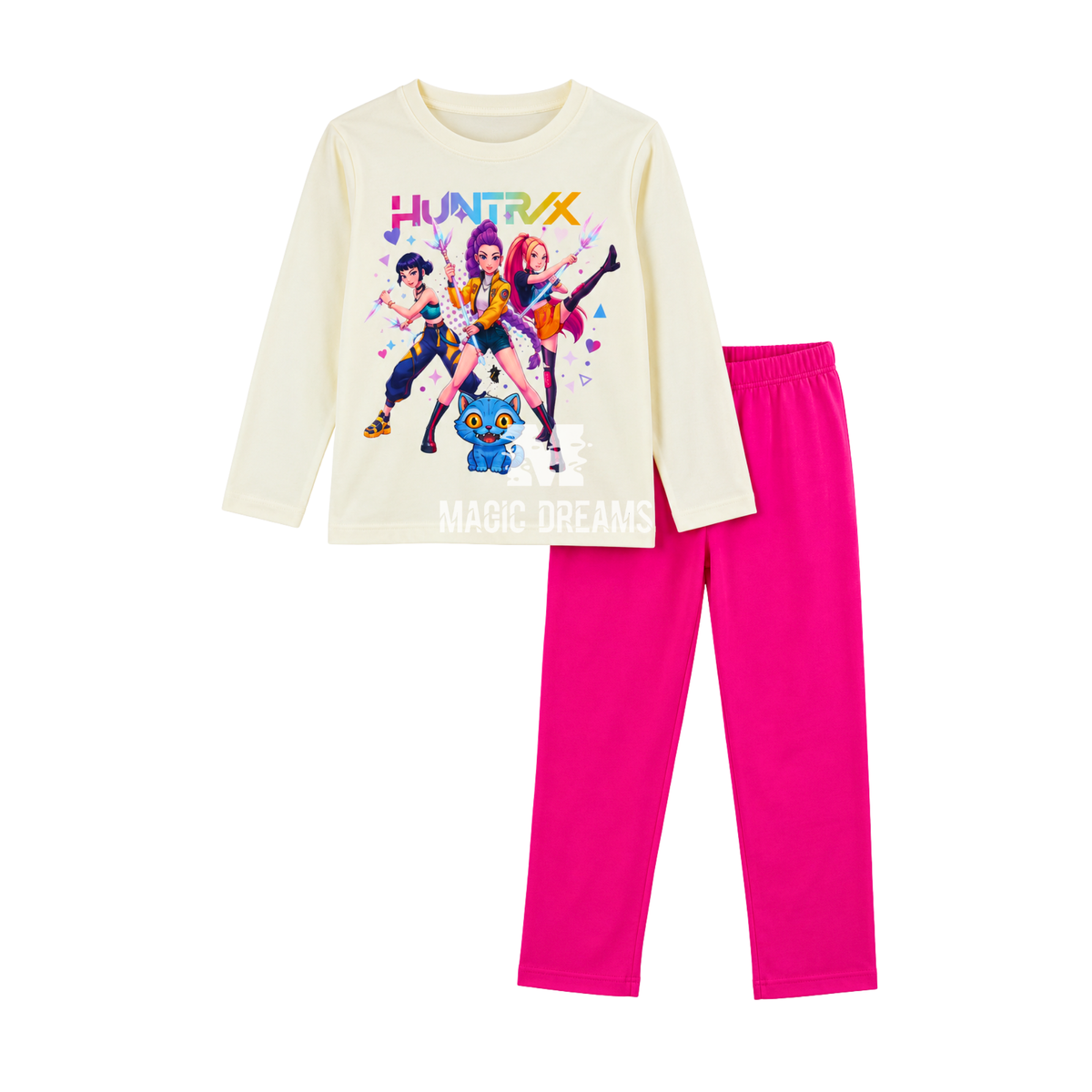 Conjunto Camisola e Leggins K-Pop Huntrix 4-10 anos