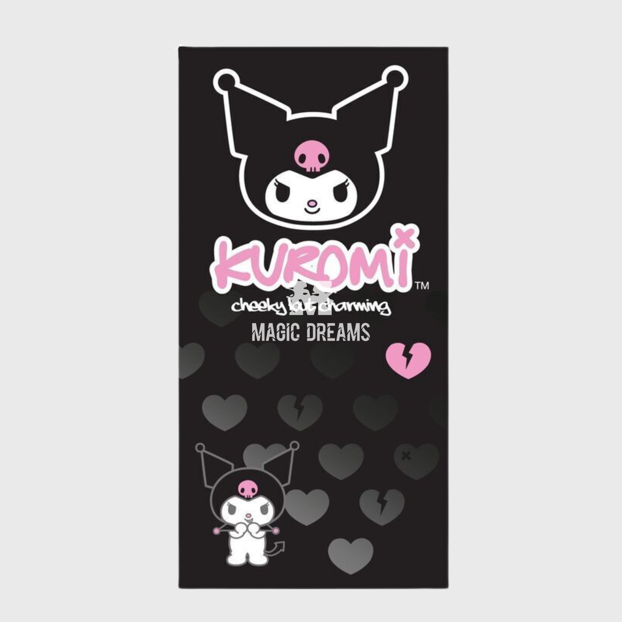 Toalha de Praia Microfibra Kuromi Hello Kitty 70x140cm