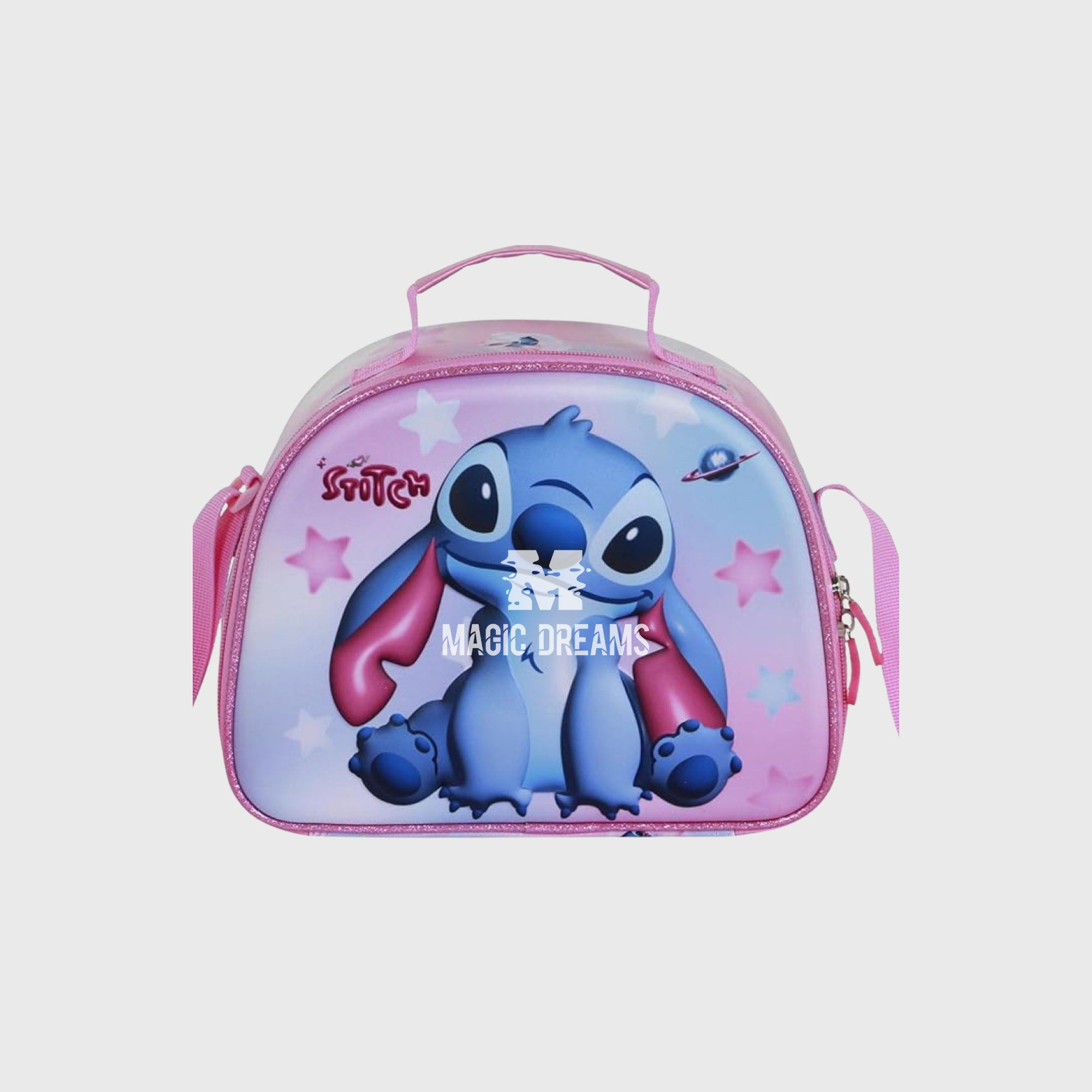 Lancheira Térmica Stitch Cosmic 3D Disney