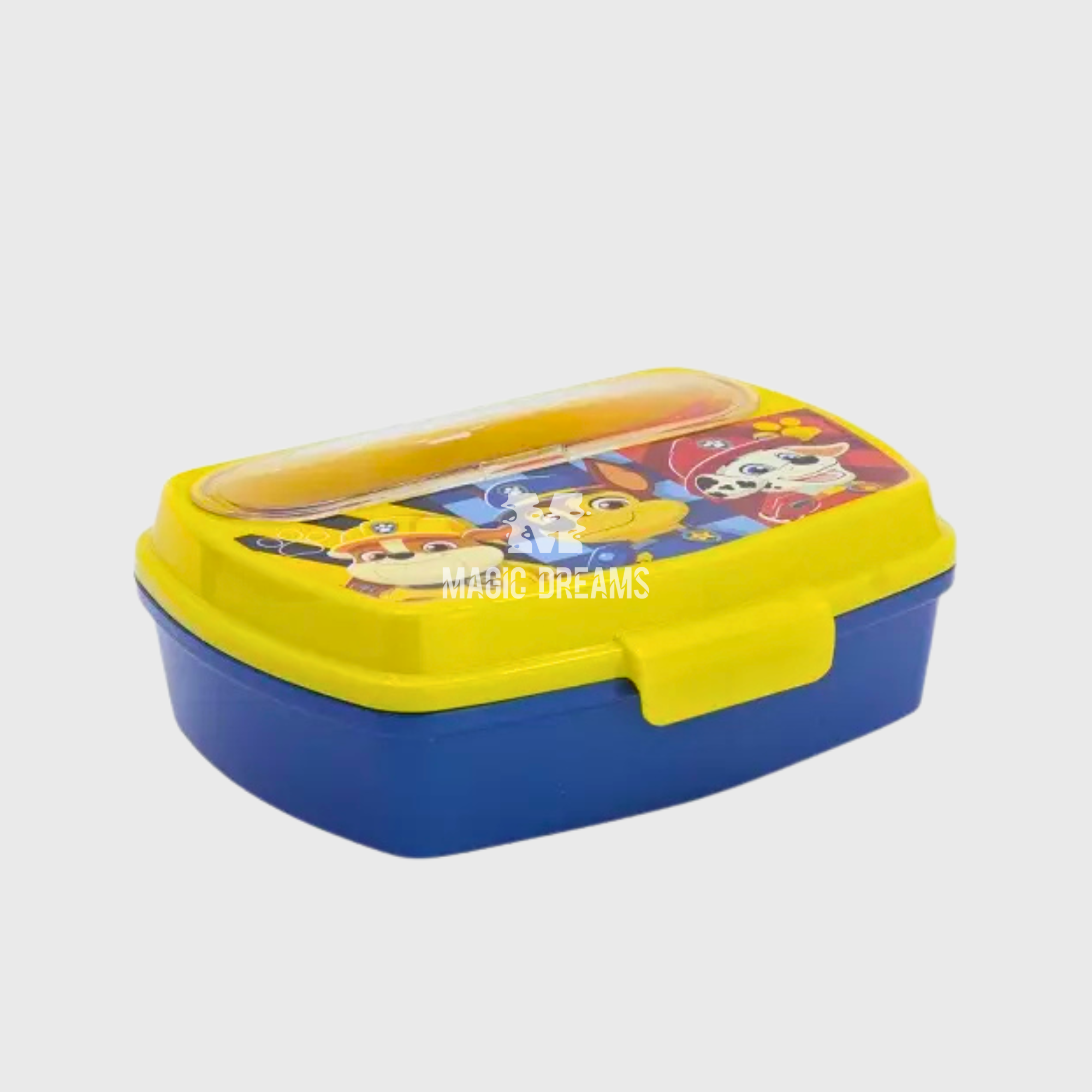 Sanduicheira de Plástico com Talheres Patrulha Pata