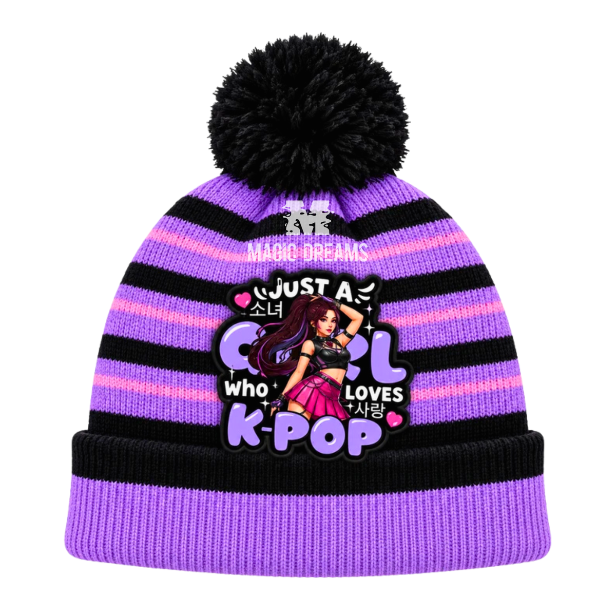 Gorro com Pompom K-Pop Demon Hunters