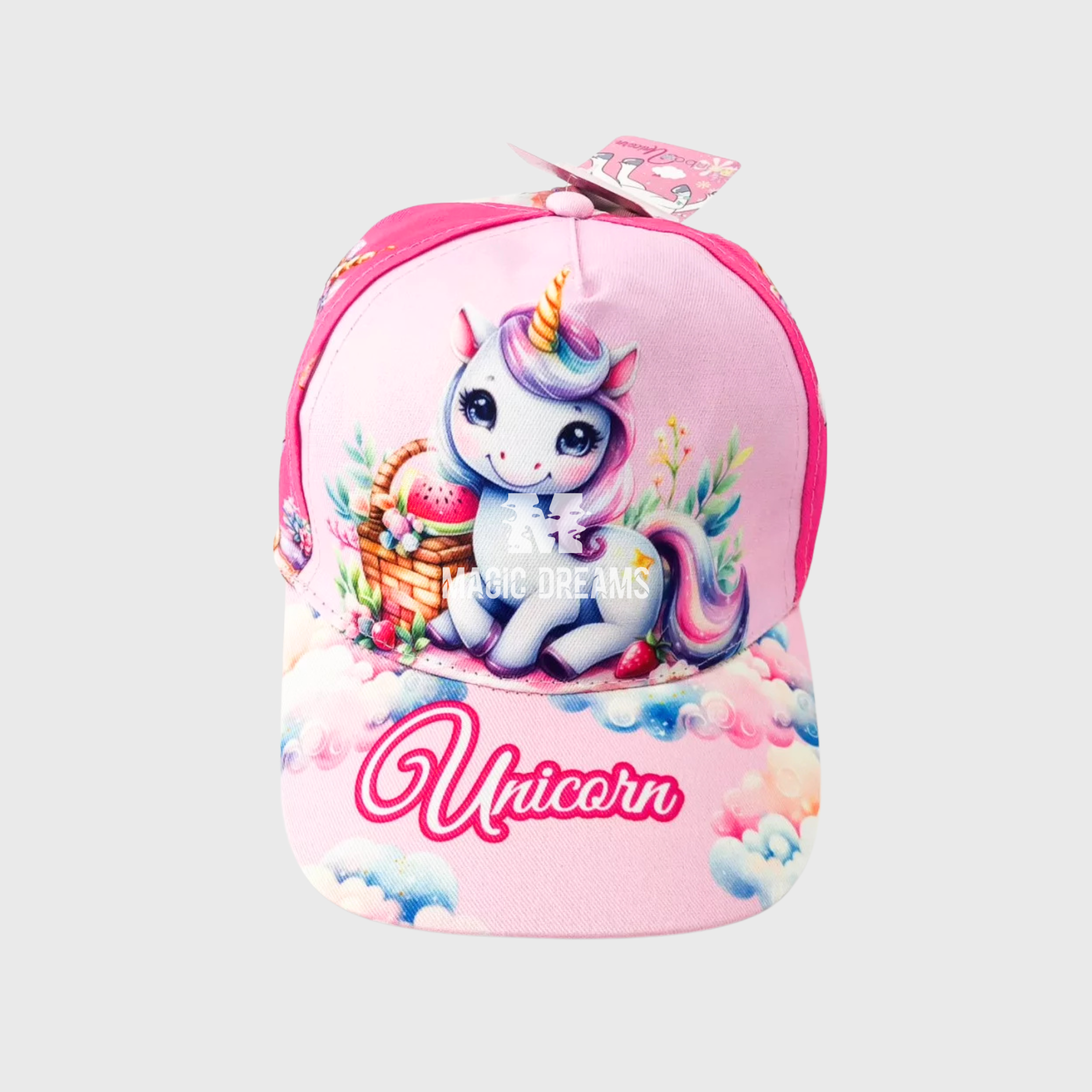 Boné para Menina Unicórnio 53cm