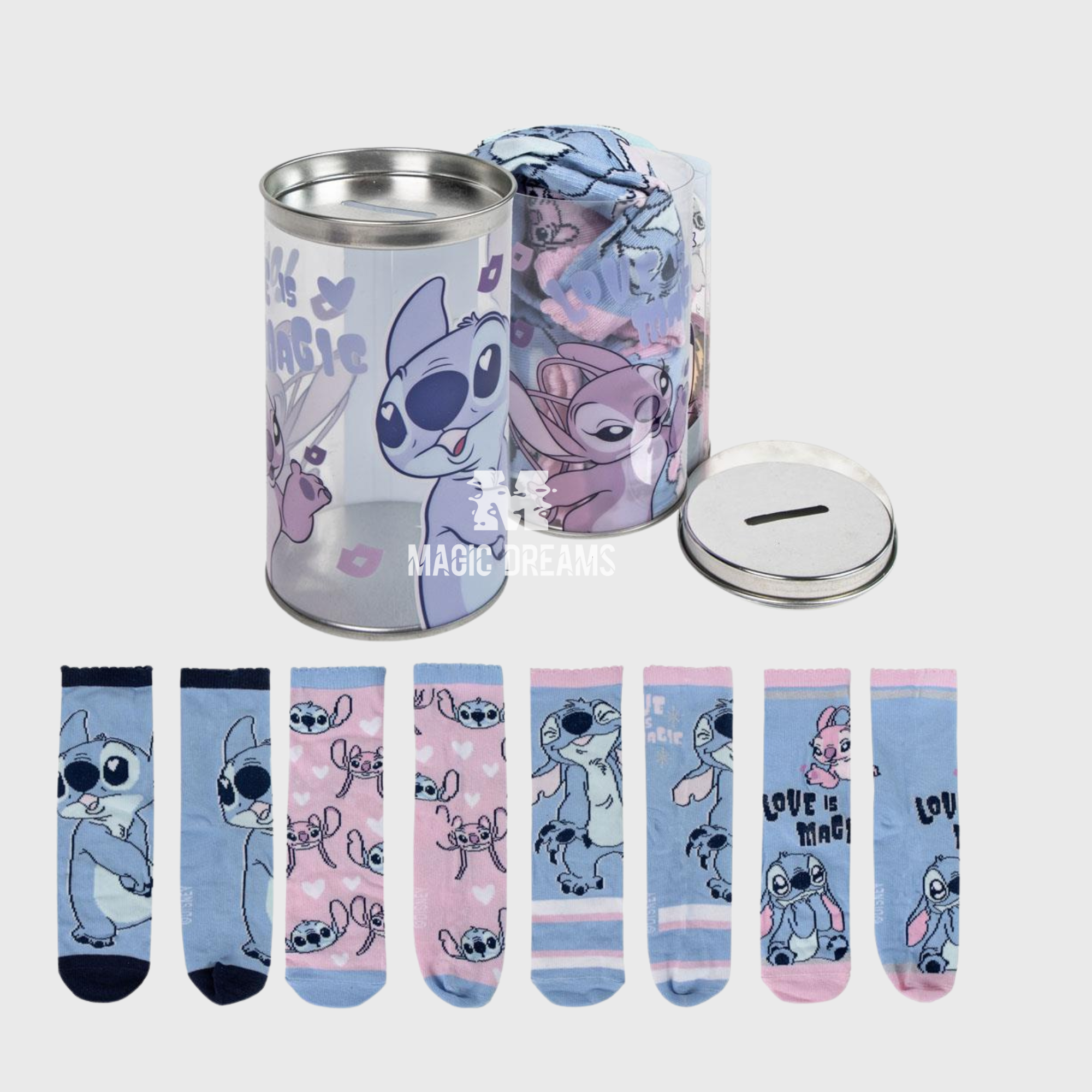 Pack 4 Meias Stitch + Mealheiro Sortidas