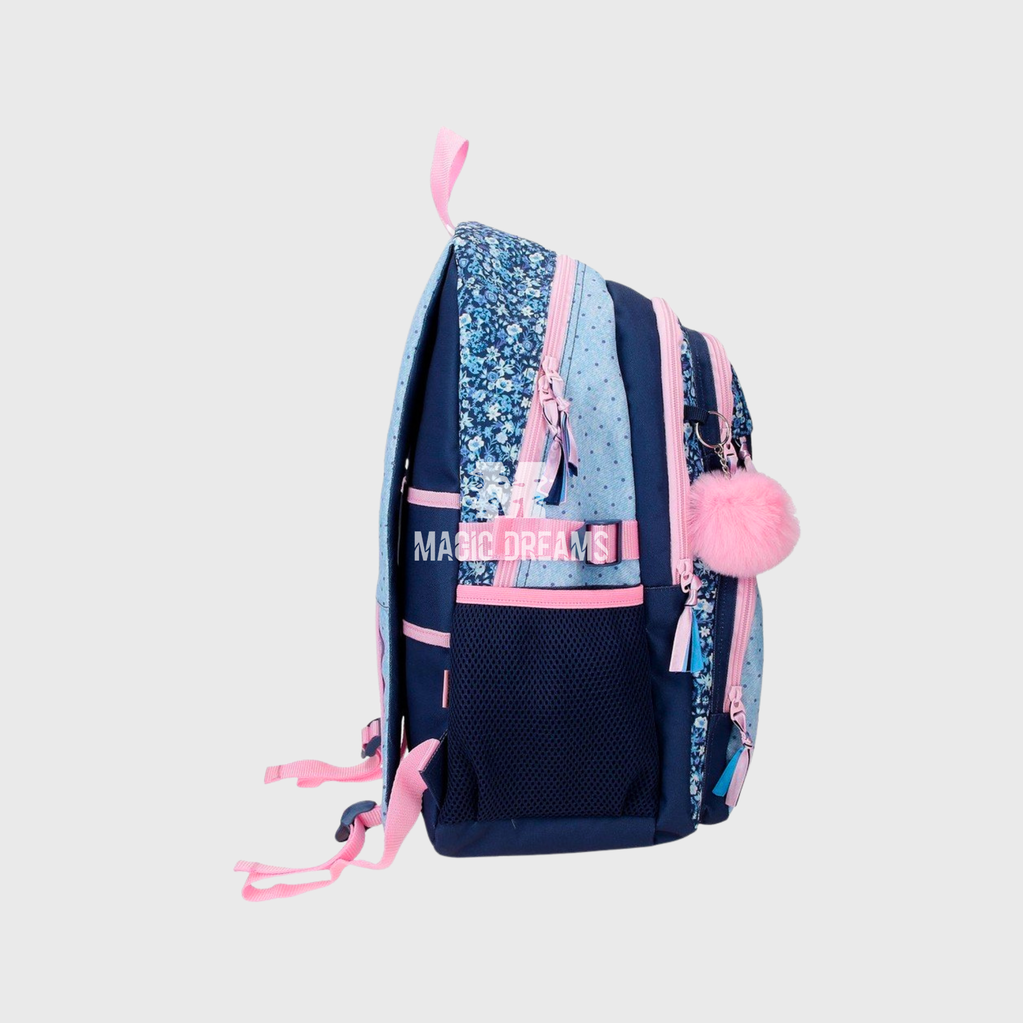 Mochila Escolar Spring Vibes 45cm Adaptável