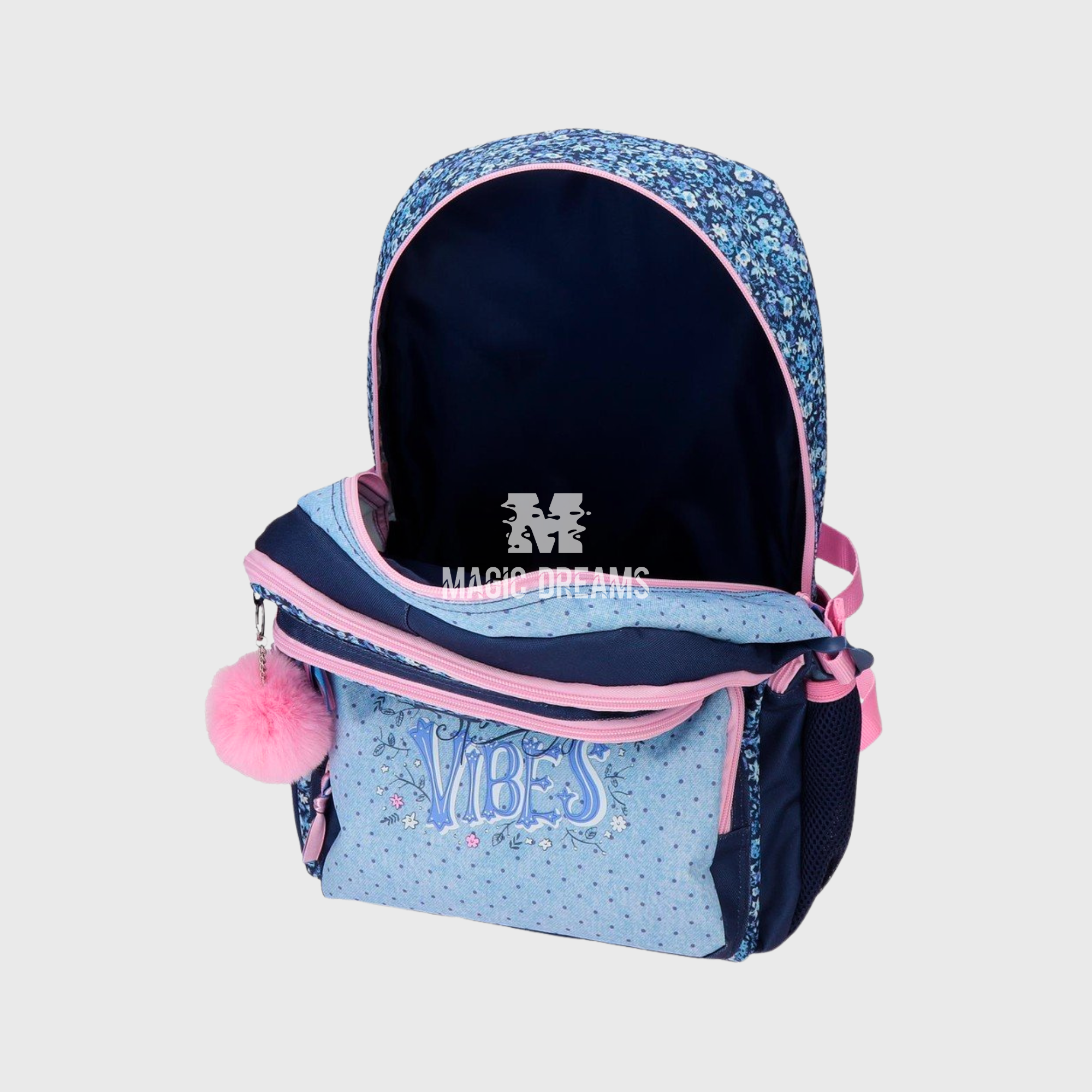 Mochila Escolar Spring Vibes 45cm Adaptável