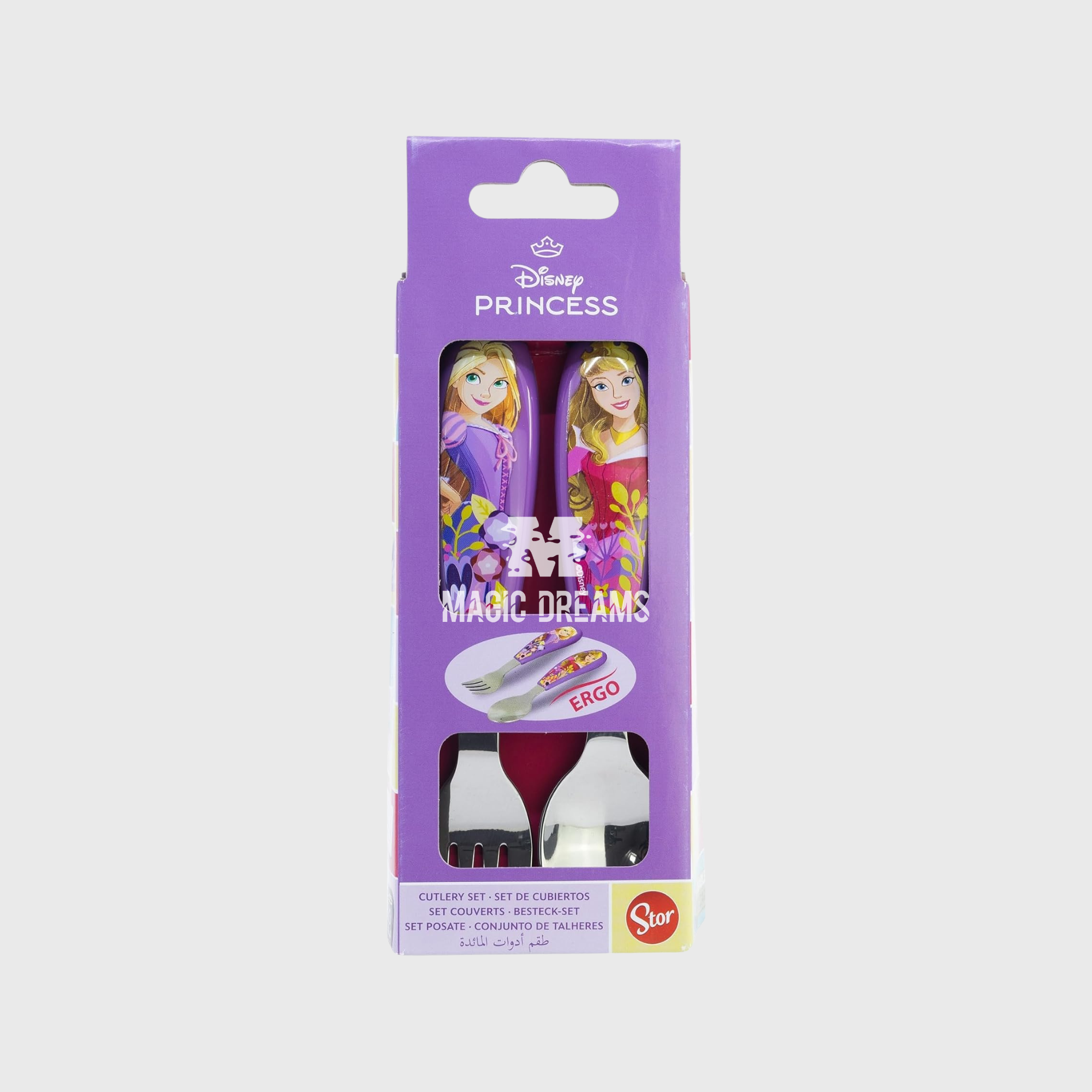 Conjunto de 2 Talheres Inox Disney Princesas