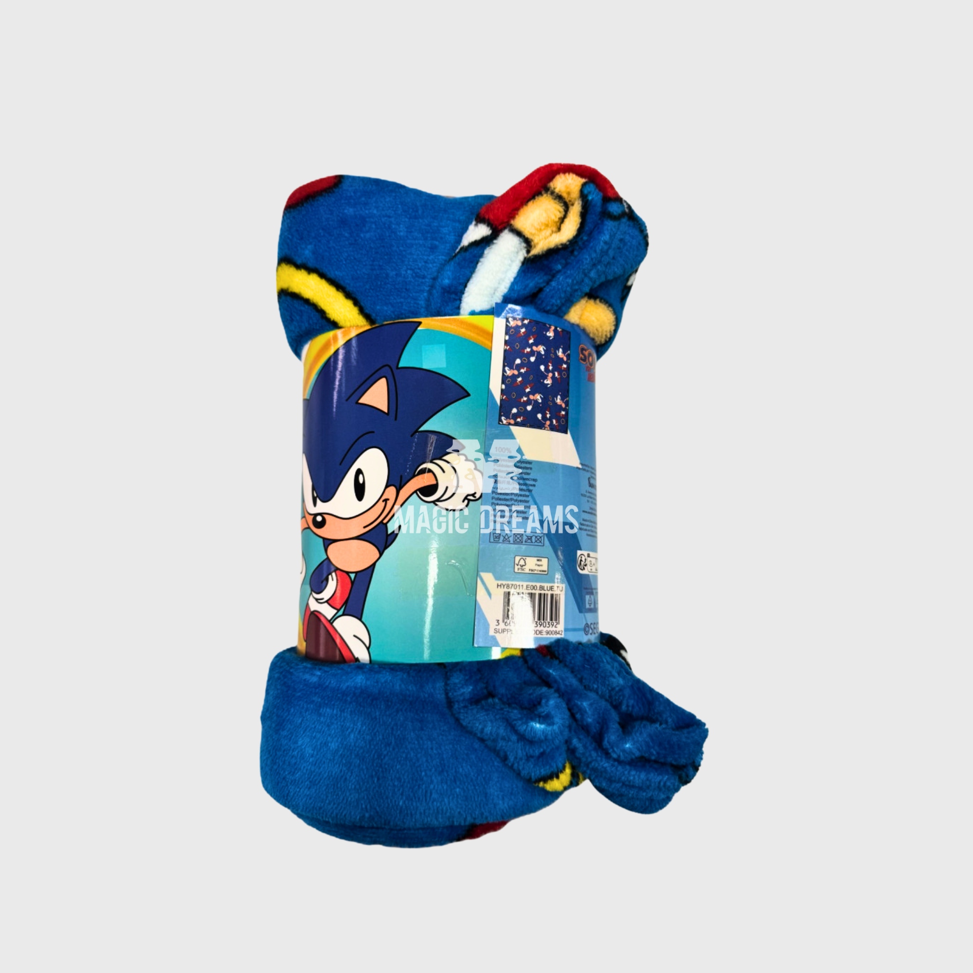 Manta Polar Sonic The Hedgehog 100x140cm