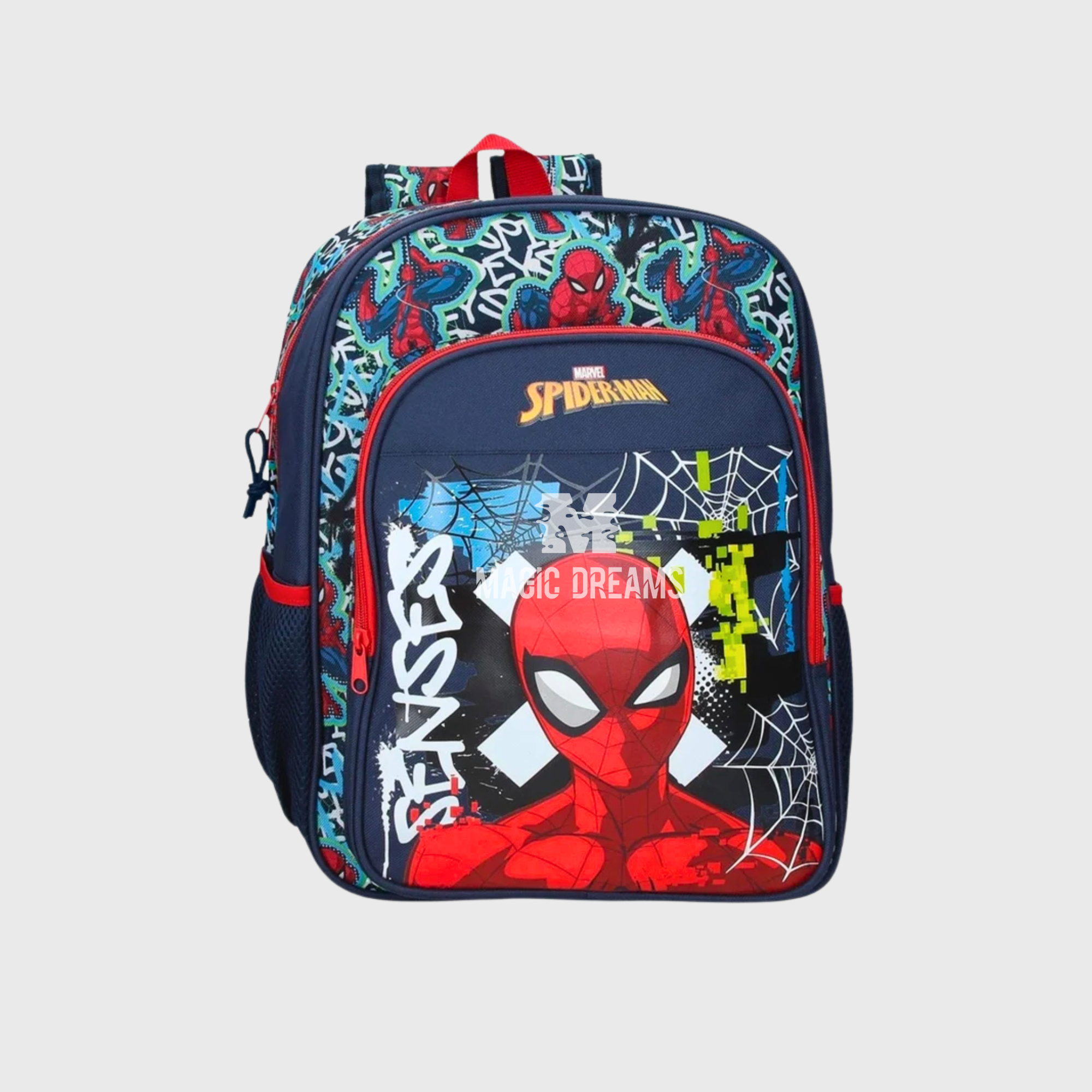 Mochila Escolar Grafity Of Spiderman 40cm Adaptável