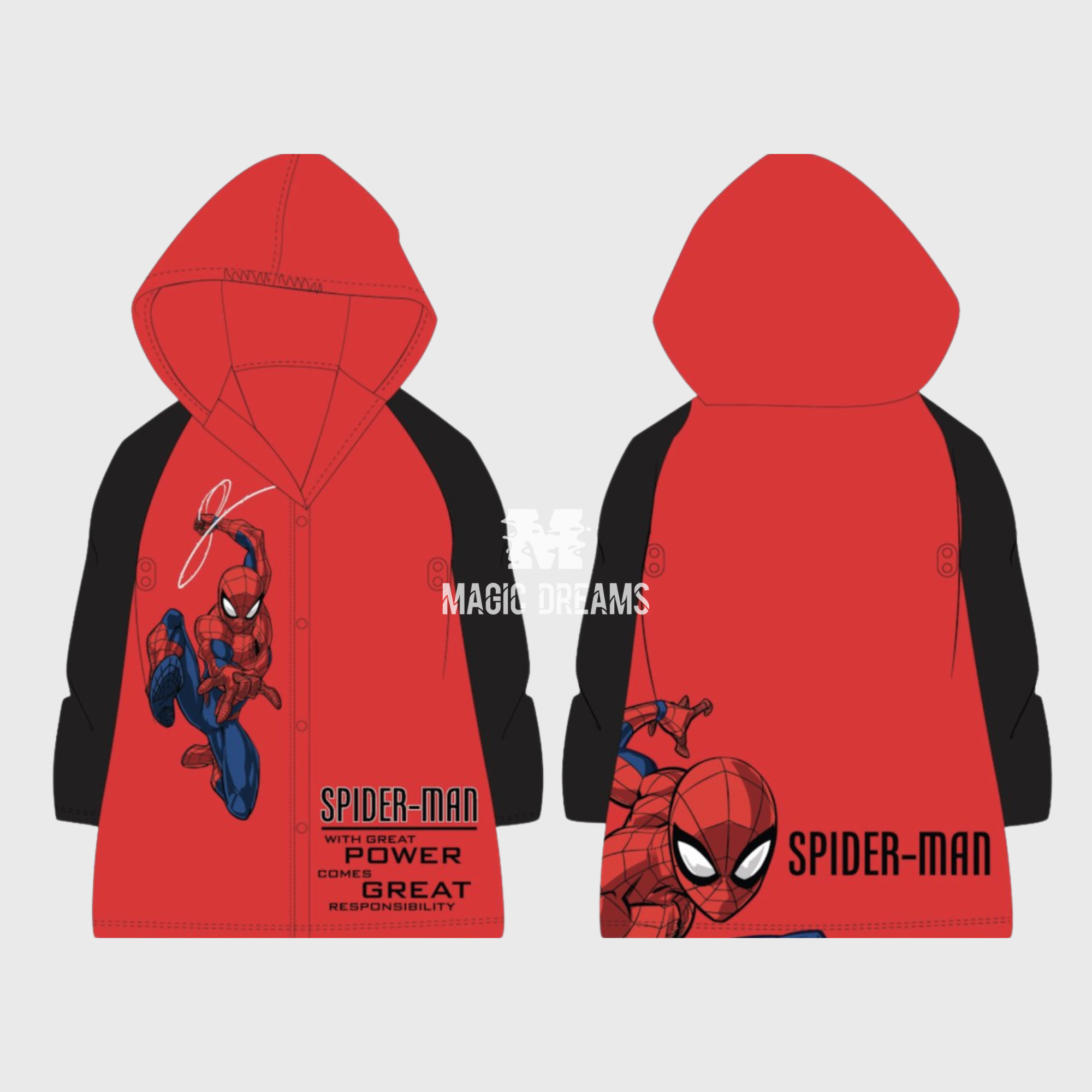 Capa de Chuva Impermeável Spiderman