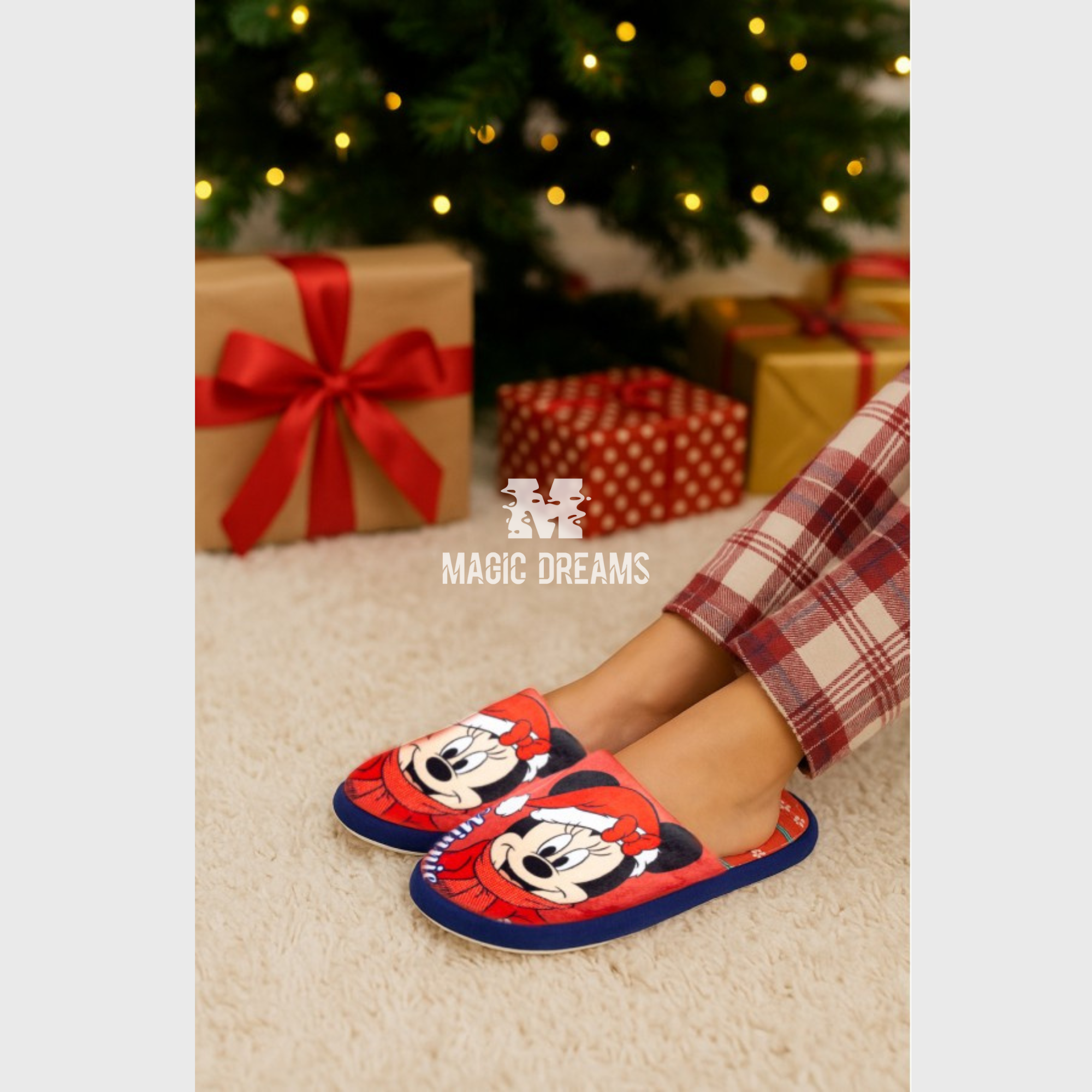 Chinelos Criança Minnie Natal