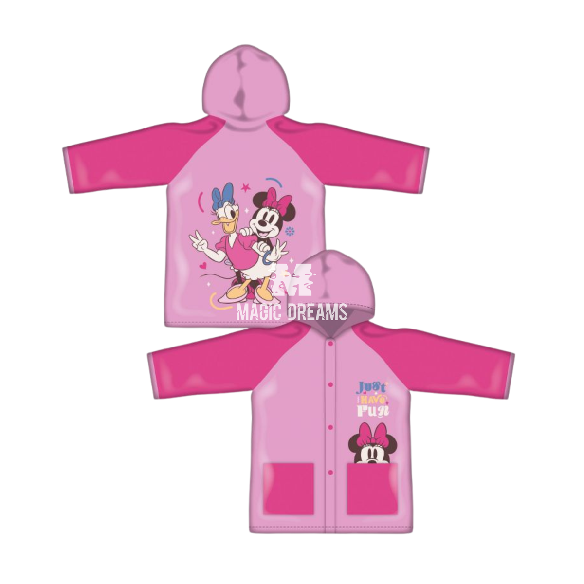 Capa de Chuva Minnie Mouse com Capuz 2-6 anos