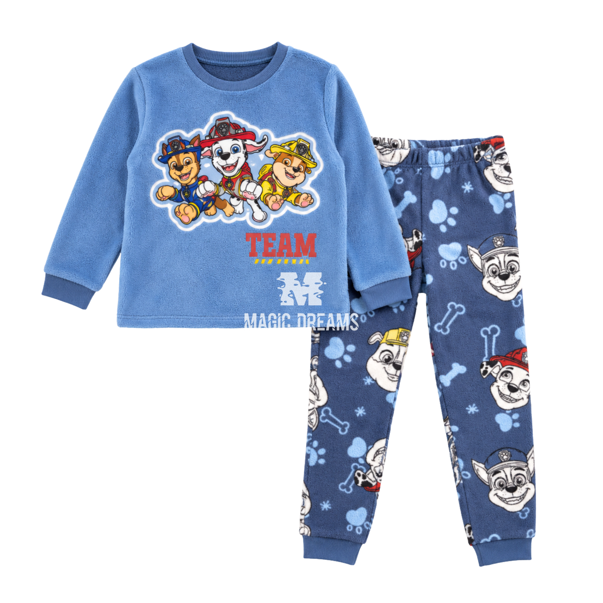 Pijama Longo Coralina Patrulha Pata Paw Patrol