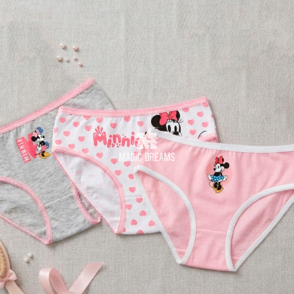 Pack de 3 Cuecas Minnie Mouse