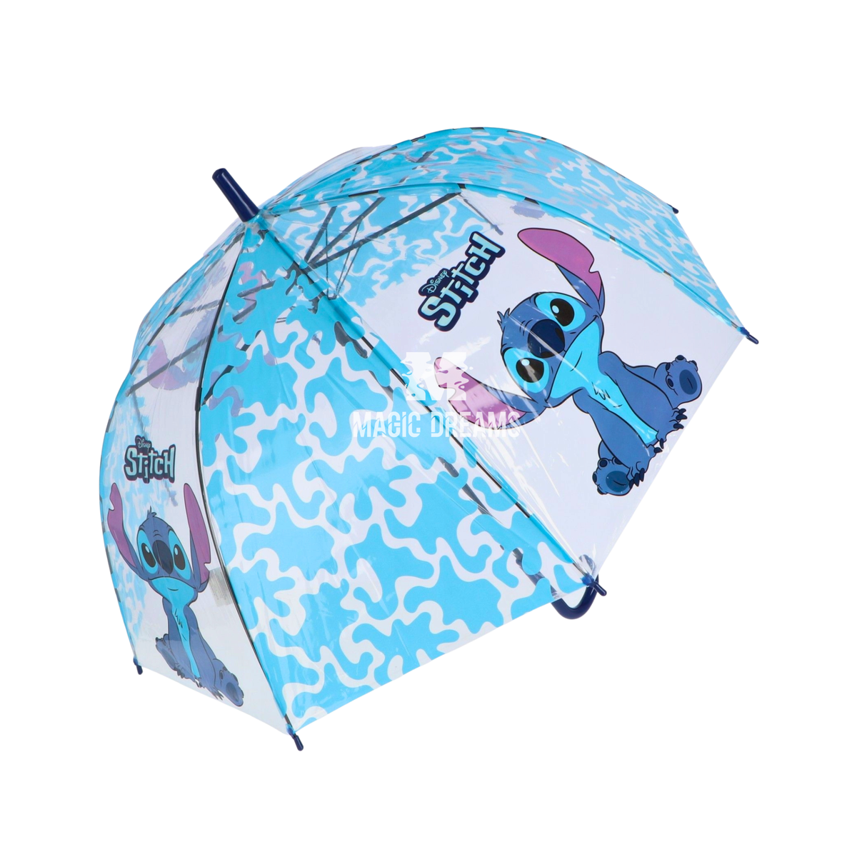 Guarda-Chuva Automático Transparente Stitch Disney
