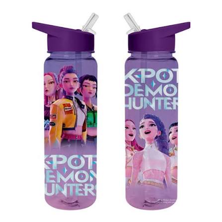 Garrafa de Plástico K-Pop Demon Hunters Huntrix 700ml