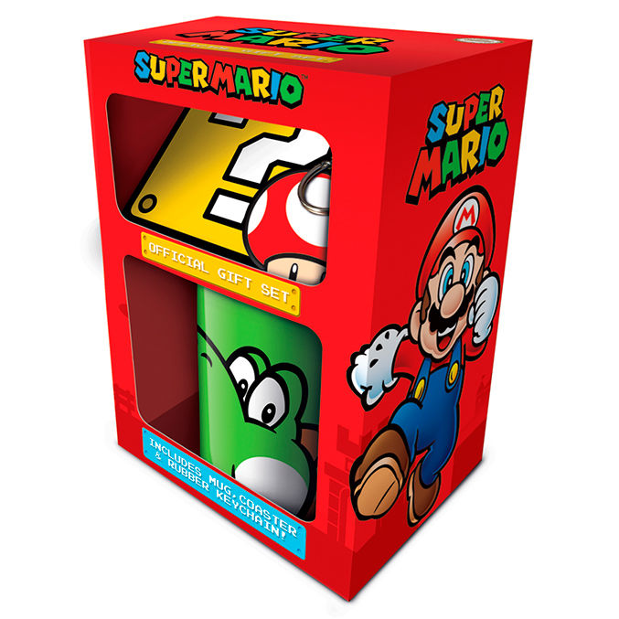Set Caneca + Porta-Chaves Super Mario Nintendo