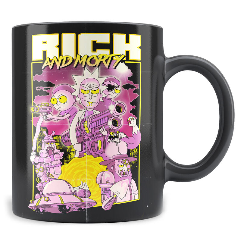 Caneca Retro Poster Rick and Morty