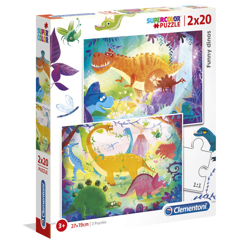 Puzzle Dinossauros 2x20pcs