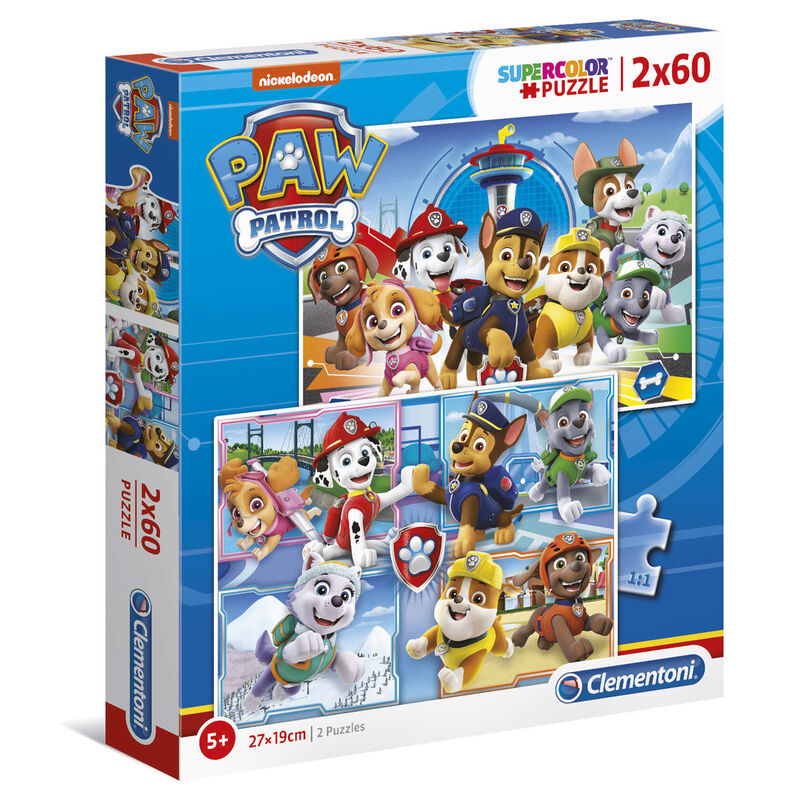 Puzzle Patrulha Pata 2x60pcs