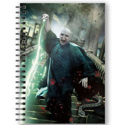 Caderno A5 3D Voldemort Harry Potter