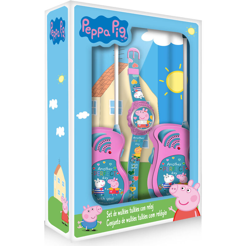 Relógio Digital + Walkie Takie Peppa Pig