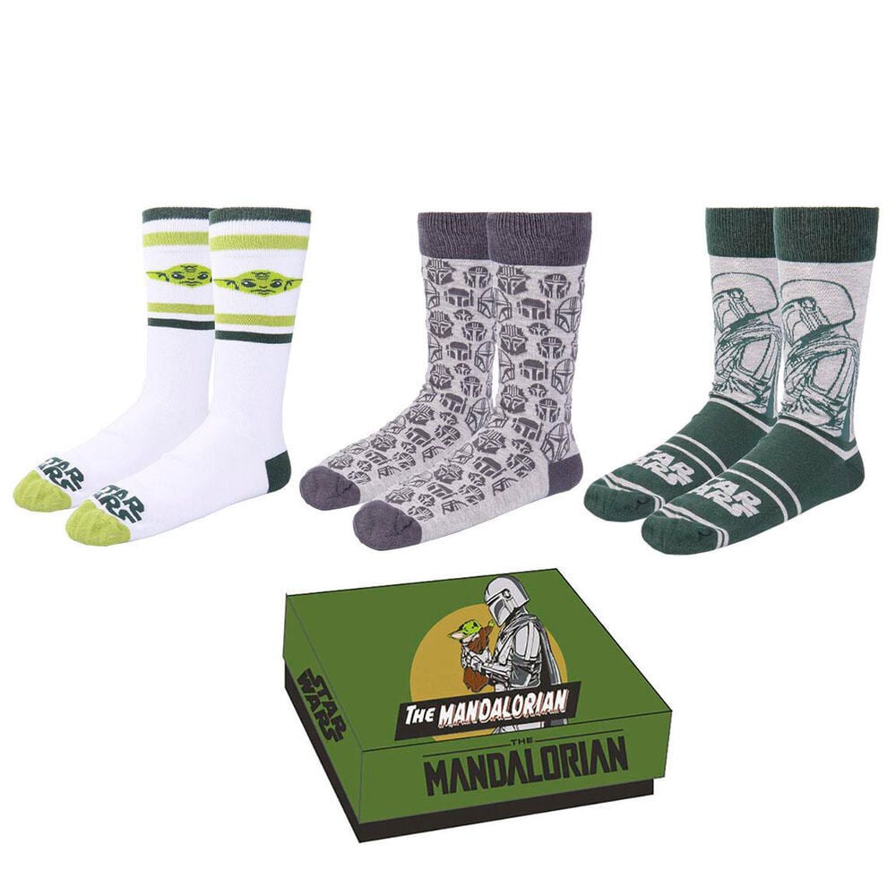 Set de 3 Meias Mandalorian Star Wars Adulto