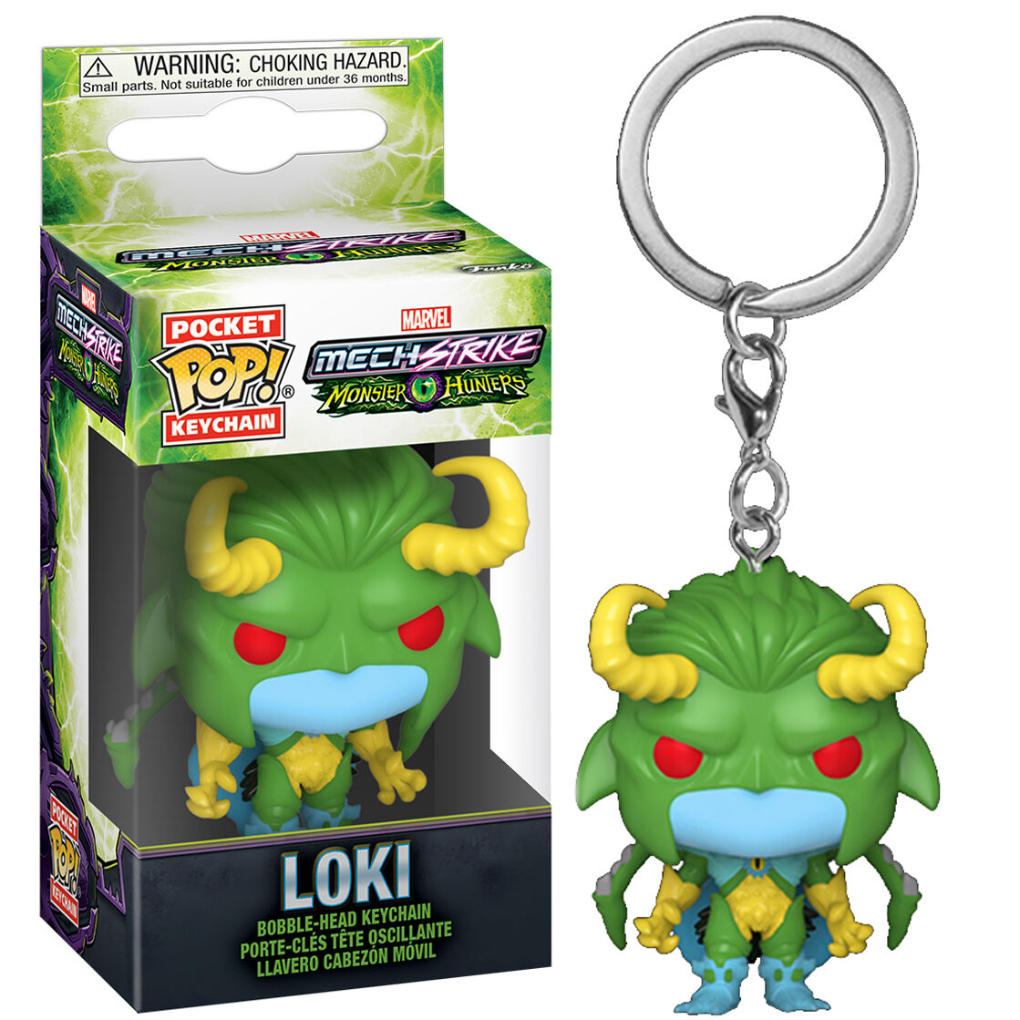 Porta-Chaves Pocket POP Marvel Monster Hunters Loki
