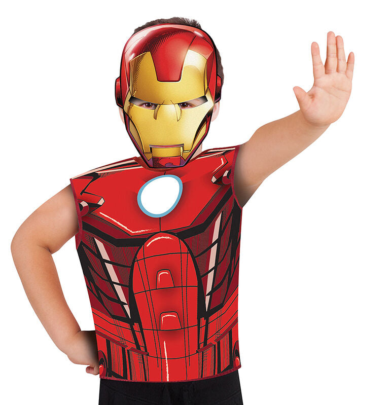 Conjunto Fantasia Party time Iron Man Avengers Marvel Infantil