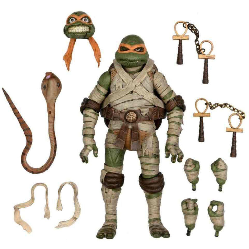 Figura Ultimate Michelangelo as the Mummy Las Tartarugas Ninja 18cm