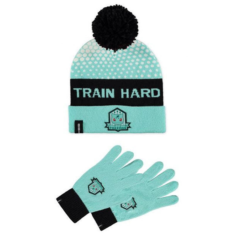 Conjunto Gorro e Luvas Bulbasaur Pokemon