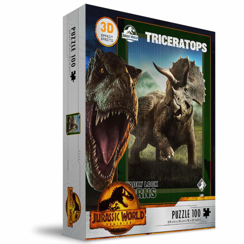 Puzzle 3D Triceratops Jurassic World 100pcs