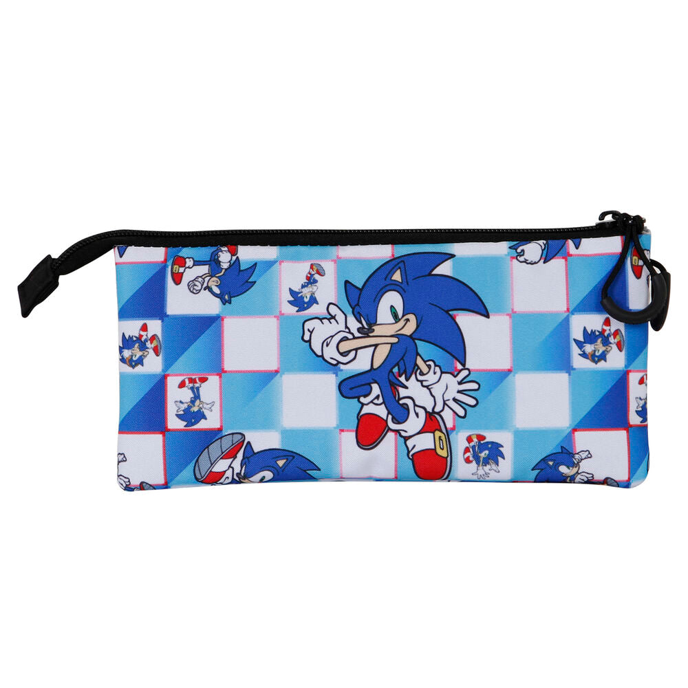 Estojo Triplo Blue Lay Sonic The Hedgehog