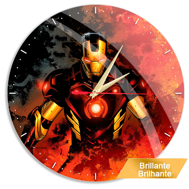 Relógio de Parede Iron Man Marvel