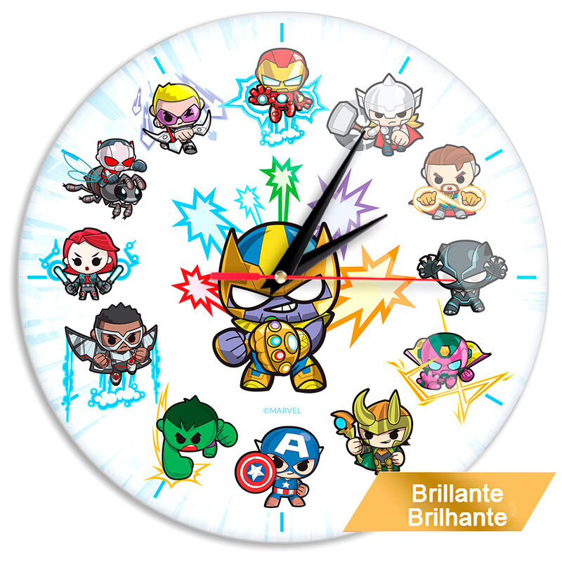 Relógio de Parede Avengers Marvel