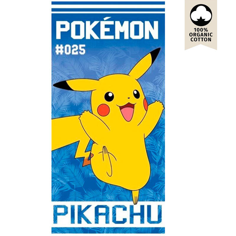 Toalha de Praia Algodão Pikachu Pokemon