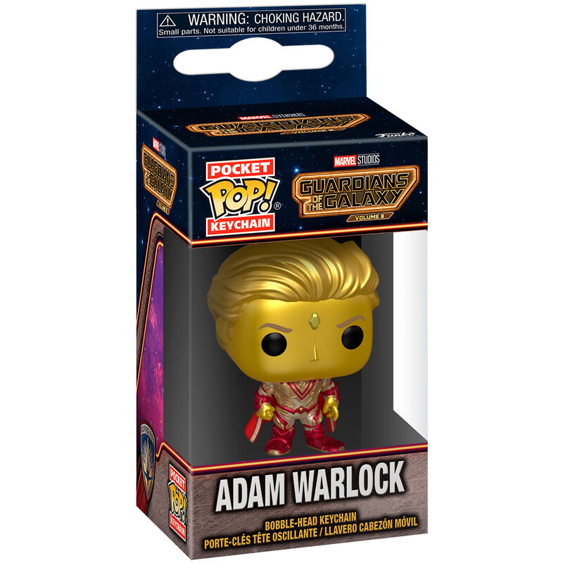 Porta-Chaves Pocket POP Marvel Guardiões da Galáxia 3 Adam Warlock