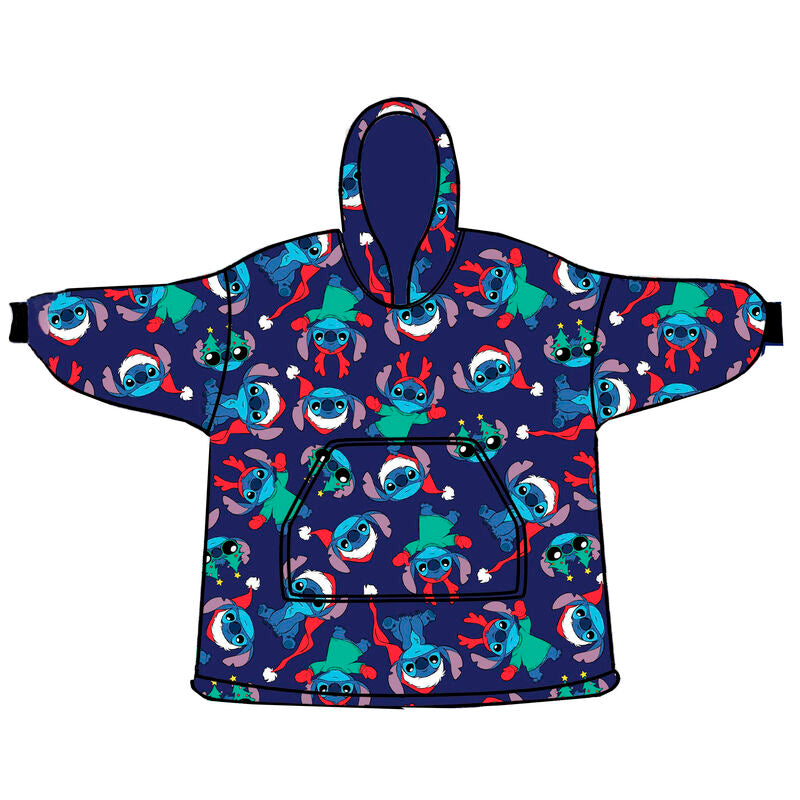 Bata sudadera oversize Stitch Disney coral adulto