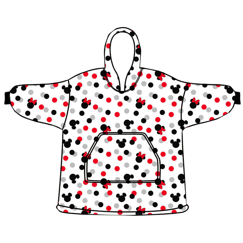 Camisola com Capuz Oversize Minnie Disney coral infantil