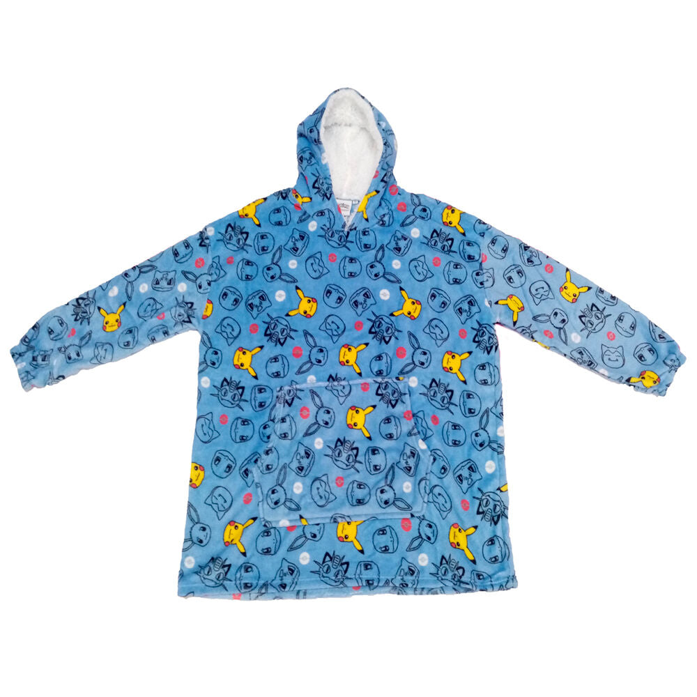 Camisola com Capuz Oversize Pokemon coral infantil