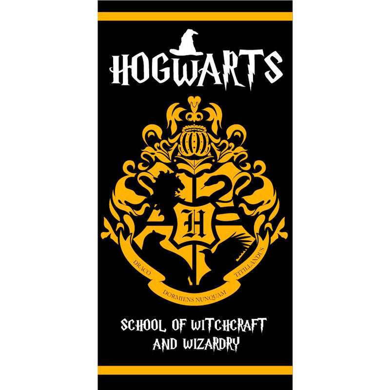 Toalha de Praia Microfibra Hogwarts Harry Potter