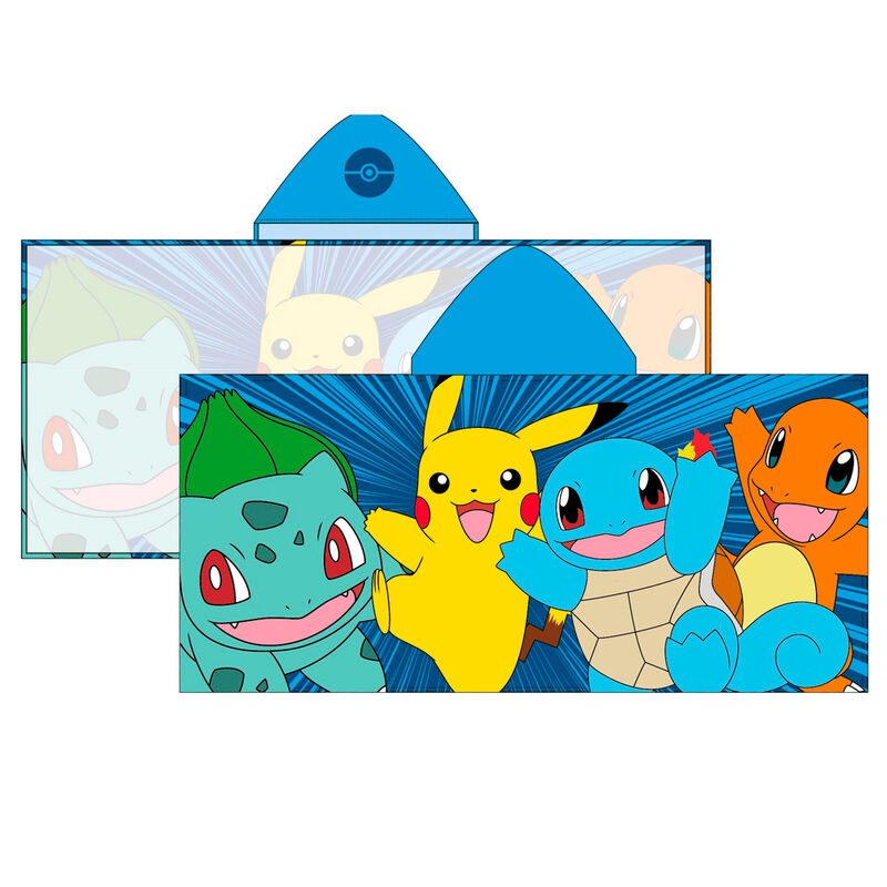 Poncho de Praia Microfibra Pokemon
