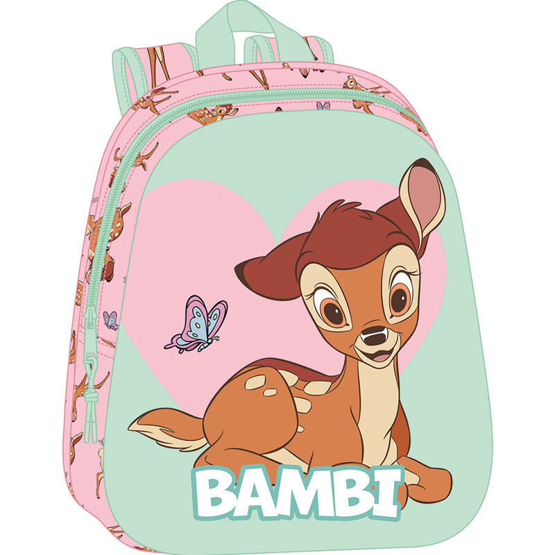 Mochila Pré-Escolar 3D Bambi Disney 33cm