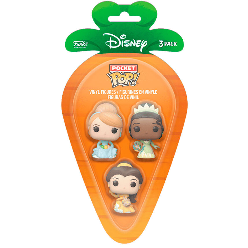 Pack 3 figuras Carrot Funko Pocket POP Disney Princesas