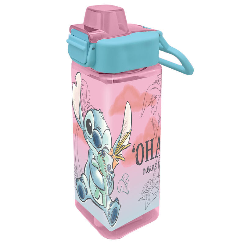 Garrafa quadrada Stitch Disney 500ml