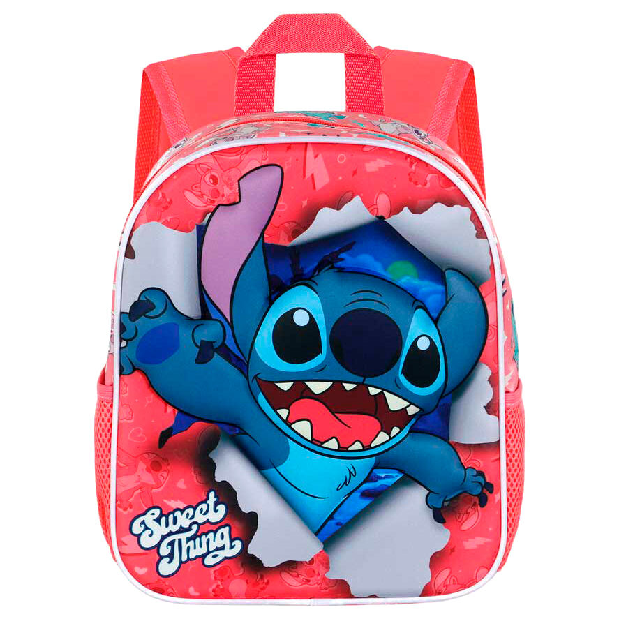 Mochila Pré-Escolar 3D Thing Stitch Disney 31cm