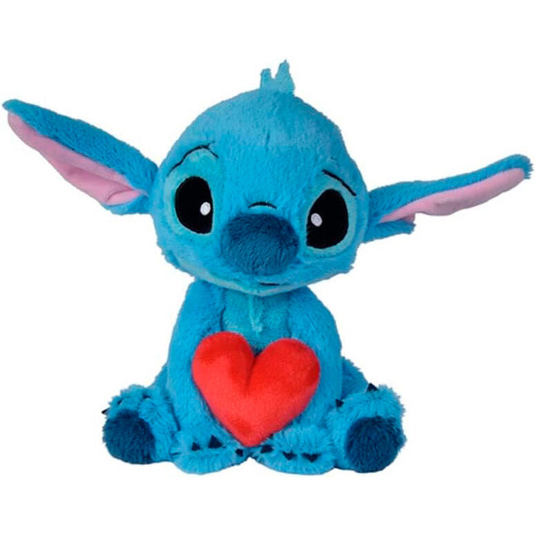 Peluche coração Stitch Disney 25cm