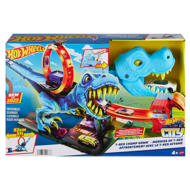 Pista Hot Wheels T-Rex Chomp Down