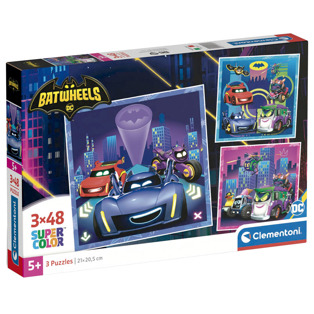 Puzzle maxi Batwheels DC Comics 3x48pcs
